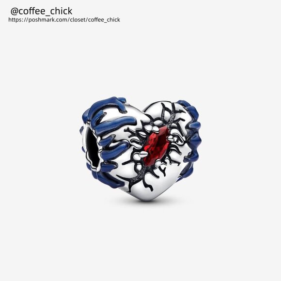Pandora Stranger Things Glow-in-the-dark Heart Charm|Pendant - Picture 1 of 2